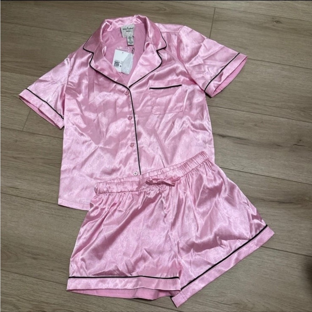 Baby Phat Forever 21 pink satin pajama set